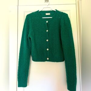 Green aritzia cardigan